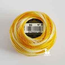 DMC면사 8번사 자수실 펄코튼사 /콘사, 1개, 90