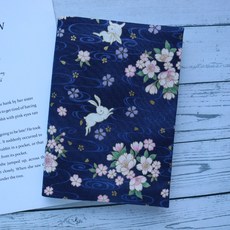 【奔月】書衣 書套 可調式 布書衣 布書套 手工書衣 秋葉手作, 1個