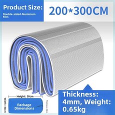 휴대용 야외 캠핑 매트 방수 텐트 수면 패드 바닥 더블 싱글, 20. 200*300cm (수납 가방 포함) / 양면, 기본