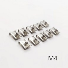 M5 오토바이 M8 6mm ATV 클립 스쿠터 5mm 스틸 10pcs 리프 M6 리드 8mm 스테인레스 4mm 자동차 스프링 플레이트 M4 너트