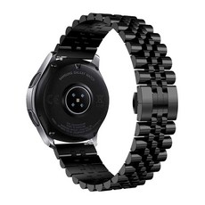 루아러블 갤럭시워치 호환 쥬빌레 메탈 스트랩 밴드, 블랙