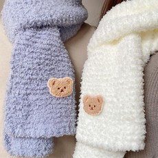 샬라라 부드러운 털 넥워머 만들기 곰돌이 목돌이 diy 초보자 입문용 니팅틀 패치 실