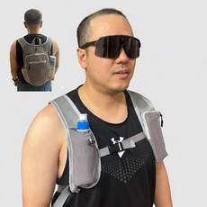 러닝조끼 배낭 트레일 초경량 가벼운 백팩 소형 등산 트래킹 가방, 1개, 화이트