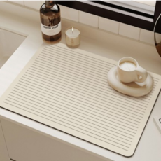 홈이오 빨아쓰는 규조토 주방매트 드라잉매트 식기건조매트, 1개, 스트라이프