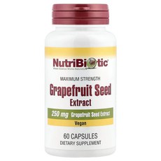 뉴트리바이오틱 NutriBiotic 자몽종자추출물 250mg 60캡슐, 60정, 1개