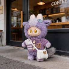 인형옷 드레스 스커트 귀여운인형옷 인형옷세트 아이돌인형 애착인형 꾸미기, 보흰 스웨터+가방