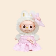 팝마트 라부부 4세대 10cm 내마음속 비밀번호 시리즈 인형옷 세트 미니 인형 액세서리, 핑크 플라워 세트