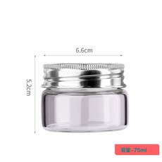 DFMEI 高硼硅玻璃罐保鮮防潮密封罐自帶刻度耐高溫可蒸煮儲存罐, 1個
