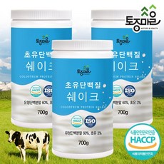 토종마을 건강식품관 HACCP인증 초유단백질쉐이크 700g X 3개