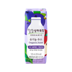 매일 상하목장 유기농주스 사과블루베리케일, 125ml, 11개