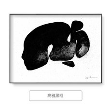 현대그림 추상화 북유럽 대형 캔버스 모던 액자 거실, F. F 우아한 블랙 프레임