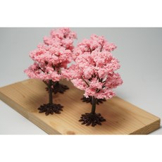 벚꽃 나무모형 스탠드형 인조나무 디오라마 모형재료 테라리움 조화장식, 1개