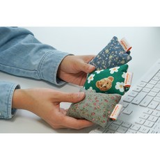 착용하는 손목받침대 [곱창 밴드 손목 쿠션] 빈티지 3종 키보드 마우스, 1세트, 빈티지 그린(손목 쿠션 2개)