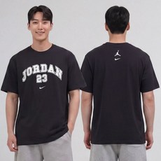 나이키 조던 반팔티 남성 오버핏 MVP 점프맨 데일리 남자 반팔 티셔츠 공용 루즈핏 블랙