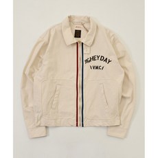 復古運動外套 賽車風 奶油白 日本製