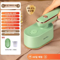 휴대용 접이식 가정용 스팀기 와이셔츠 다림질 수직 여행, 디럭스 업그레이드 3 건식 습식 살균 진드기 제거 카다, 기본 모델명/품번