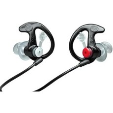 SureFire EP3 소닉 디펜더 필터링 귀마개 더블 플랜지 디자인 재사용 가능, Black, Medium