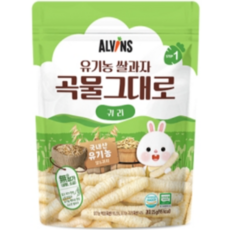 엘빈즈 유기농 쌀과자 곡물그대로, 귀리맛, 25g, 5개