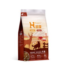 Hyperr超躍 無穀MIX凍乾 狗狗 雞肉鹿肉 全齡犬, 糧食, 2kg, 1個