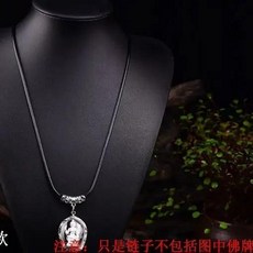 佛牌鏈子 項鏈掛鏈 可調節長短 泰國蠟繩皮繩, 1個, 銀色 單掛, 銀色, 單掛