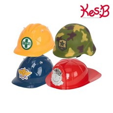 4세 5세 어린이용 소방 군인 경찰 건축 역할모자 4종 택1 멋쟁이 디테일