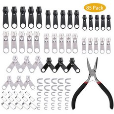 지퍼 수리 풀러 세트 Diy 키트 손상된 도구 여행 가방 의류, E