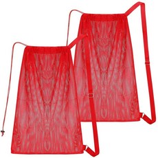 내추럴 스타일 2팩 수영 가방 메시 드로스트링 백팩 오버사이즈 45.7cm x 66cm18인치 26인치 대형 백팩 레드 원사이즈 패션 451604