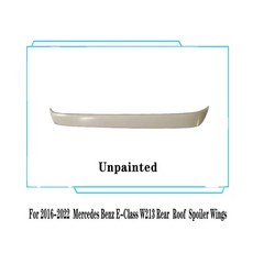 벤츠 E 클래스 W213 E260 E300 E350 4도어 세단 리어 윈도우 루프 립 스포일러 호환, Unpainted