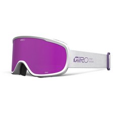 Giro Cruz 성인용 스노우 고글 - 앰버 스칼렛 렌즈가 있는 레드/화이트 워드마크 스트랩