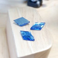 평면 보석 마름모 10-18mm 판유리(10개), 샤파이어