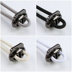 바지 밴딩 조거팬츠 9. 밑단 로프 수선 고무줄 검정, 1개, 2 건메탈블랙 2개+블랙 2m