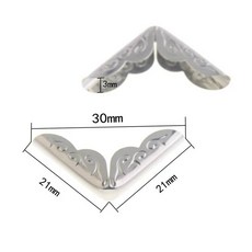 브론즈 실버 옵션 더 많은 스타일 북 스크랩북 앨범 메뉴 폴더 코너 프로텍터 12 개, 5 Silver