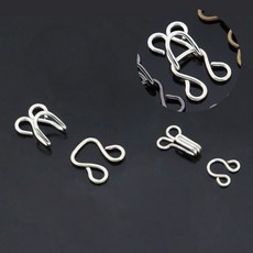 의류 고정 후크 조절 리폼 셀프 부자재 치마 바지 스커트 고리 버클 수선 허리, 1개