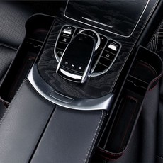 차량용 사이드포켓 운전석 조수석 2P 세트, 블랙