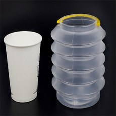 아베리호 접이식 미니 자바라 물통 다용도미술물통, 투명