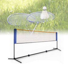 휴대용 이동식 족구 배드민턴 실내외 간이설치 네트 hes+407ic, 5.1M, 5.1M