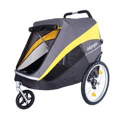 IBIYAYA COCO 費依比呀呀 黃金巴士充氣胎寵物推車2.0進化版 FS2180 (黑) 狗推車, 1個