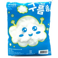 구름솜 인형 쿠션 솜 만들기 재료, 1개, 하양