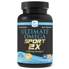 Nordic Naturals Ultimate Omega運動2X 2150mg軟膠囊, 1個, 60入