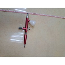 台灣製造 無油式空壓機 鋼彈模型美甲噴漆靜音噴筆0.3, 1個, 桃紅色,不用發票, 桃紅色