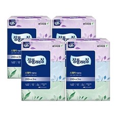 잘풀리는집 미용티슈 200매 x 3입 x 4팩, 4박스