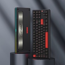 [국내정품] PMO Aurora80 기계식 키보드 오로라80 풀 알루미늄 키보드, 블랙/PVD/FR4/Kailh 월신축, AURORA80 Pro (상옵)