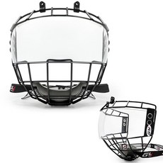 GY 하키 헬멧 케이지 및 페이스 쉴드 프로텍터 콤보 아이스 풀 주니어 (JR-PC530-투명) 115991