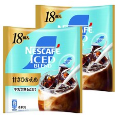 네스카페 아이스 블렌드 포션 단맛을 줄인 타입, 11g, 2개, 18개입