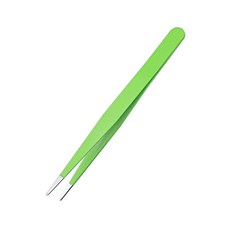 수첩 DIY 핀셋 마카롱 컬러 스테인레스 스틸 네일 클립 큐빅 스티커 테이프 클립 녜쯔, 민트 그린 스트레이트 헤드, 열 개, 1개