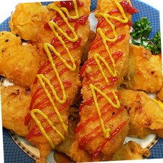 순살 치킨 후라이드 닭 꼬치 1kg 100g, 1개