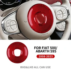 정시출고 품질보증 실제 경질 탄소 섬유 스티커 피아트 500 Abarth 595 695 2008 2009 2010 2011 2012 201, 01 Red 2008-2023
