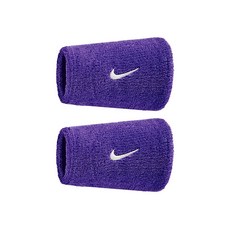 나이키 스우시 더블와이드 손목밴드, 퍼플, 2개