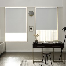 베이직 암막 롤스크린 그레이