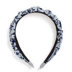 Vera Bradley 여성용 면 머리띠 헤어 액세서리 페레니얼 그레이 - 재활용 면 원 사이즈 Perennials Gray - 재활용 면